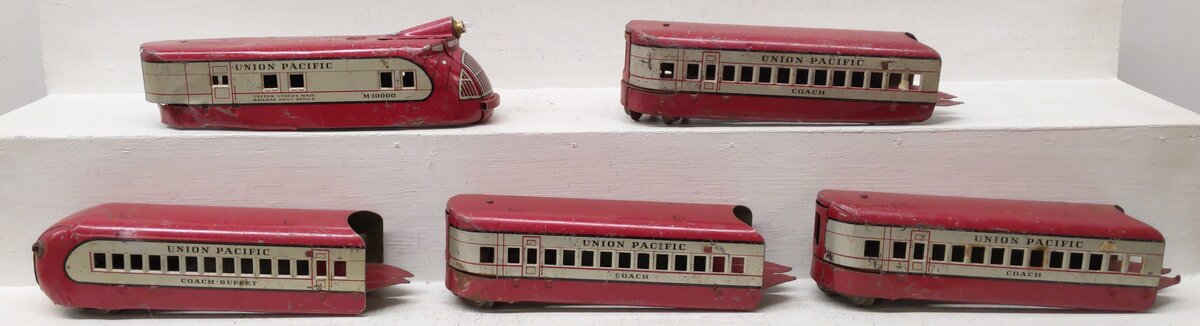 Marx M10000 Vintage O Union Pacific Multi Piece Streamline Set