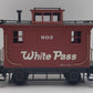 Bachmann 93119 G Scale White Pass & Yukon 4-Wheel Caboose #903 EX