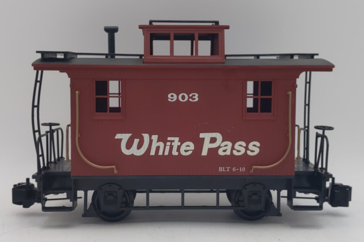 Bachmann 93119 G Scale White Pass & Yukon 4-Wheel Caboose #903 EX