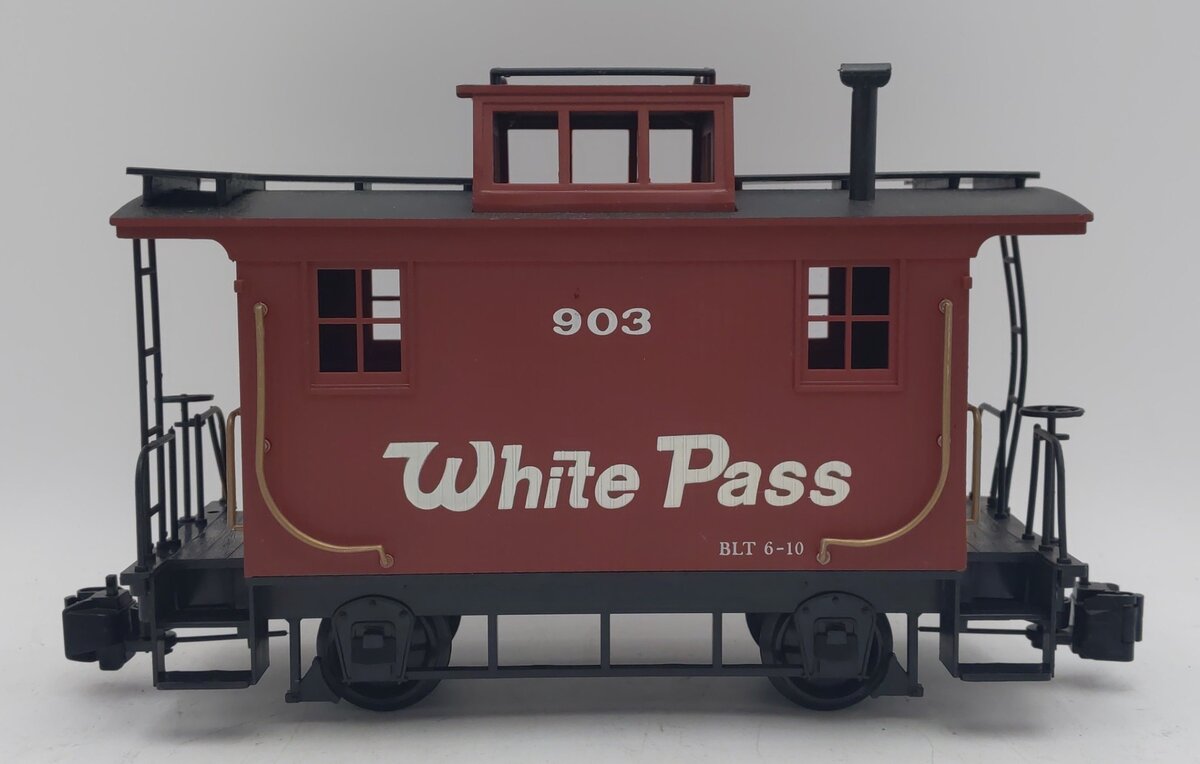 Bachmann 93119 G Scale White Pass & Yukon 4-Wheel Caboose #903 EX