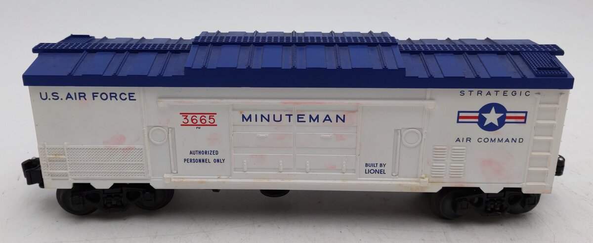 Lionel 3665 Vintage O Gauge US Air Force Minuteman Missile Launching Car EX