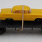 Lionel 6404 Vintage O Black Flatcar w/Dark Yellow Auto - RARE VG