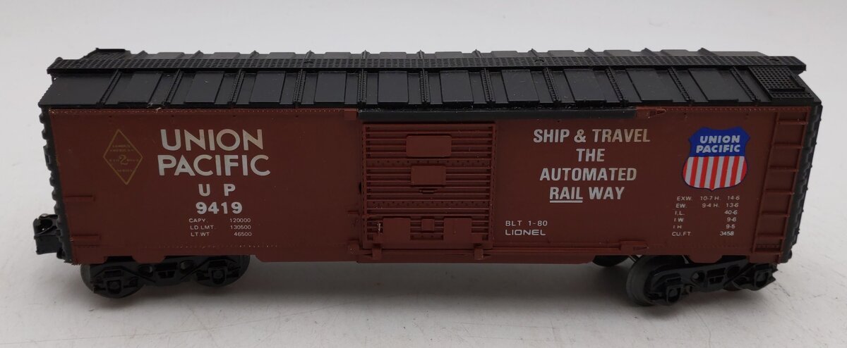 Lionel 6-9419 O Gauge Famous American Railroad Union Pacific Boxcar #9419 EX/Box