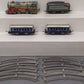 Unique 742 Vintage O Turn Key Steam Locomotive Lithographed Tin Freight Set/Box