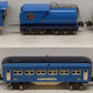 Lionel 263E VIntage O Prewar Baby Blue Comet Steam Passenger Car Set