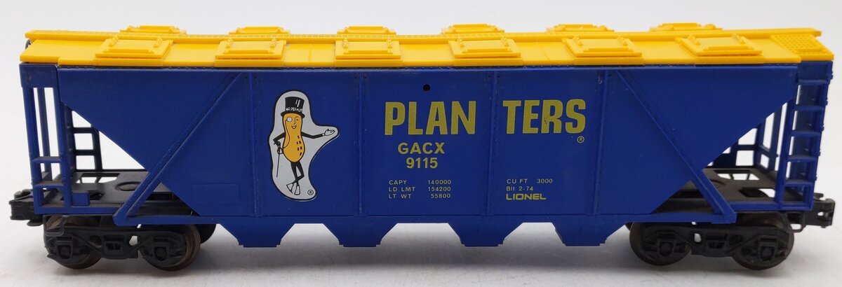 Lionel 6-9115 O Gauge Planters 4-Bay Billboard Hopper EX
