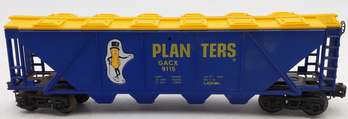 Lionel 6-9115 O Gauge Planters 4-Bay Billboard Hopper EX