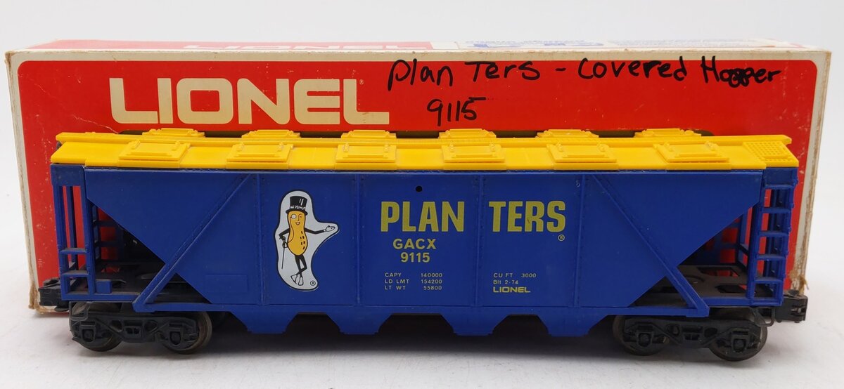 Lionel 6-9115 O Gauge Planters 4-Bay Billboard Hopper EX
