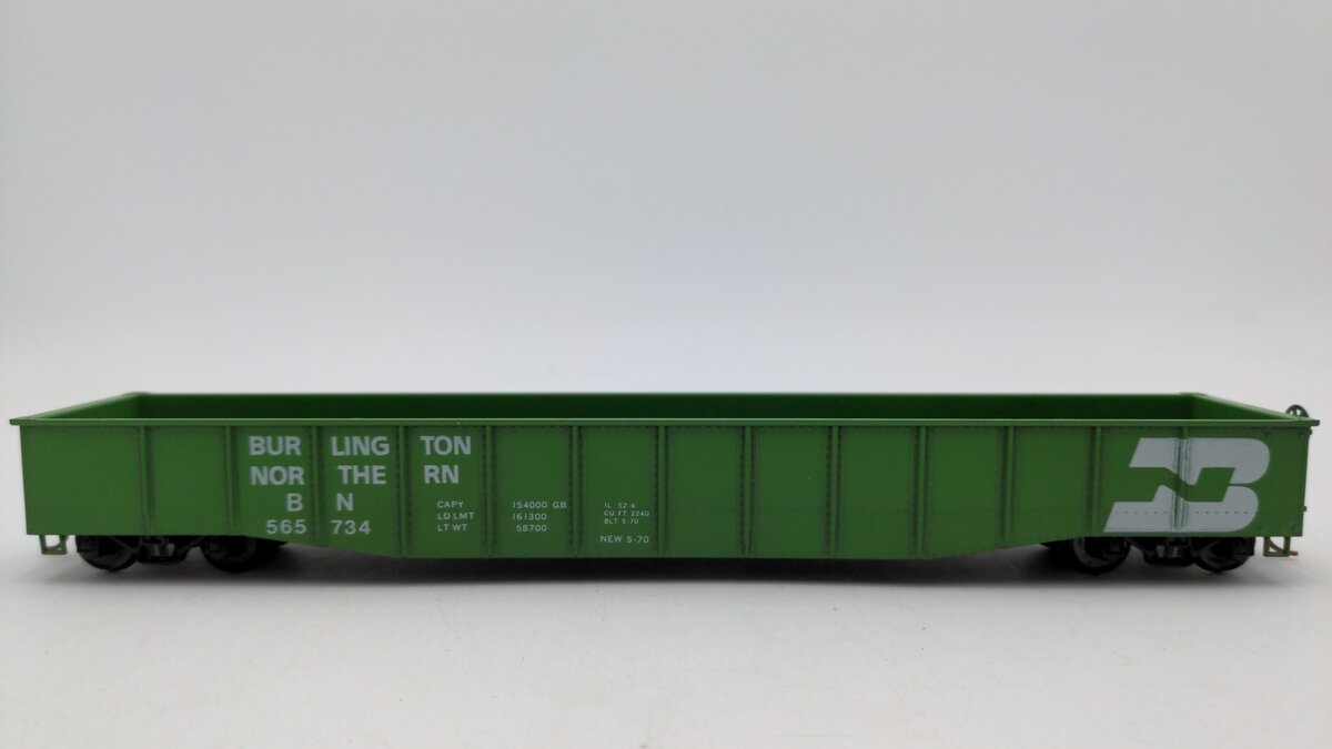 American Models S Scale Burlington Northern Gondola #565734 VG/Box