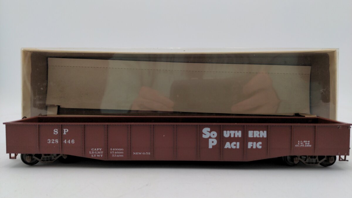 American Models 410 S Scale Southern Pacific Gondola #328446 EX/Box