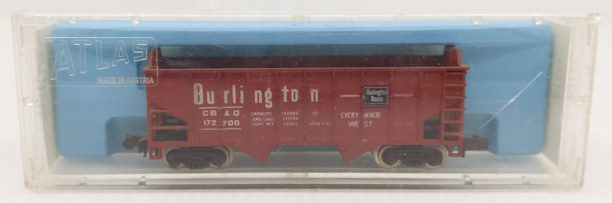 Atlas 2245 N Scale Burlington Hopper Car # 172700 LN/Box