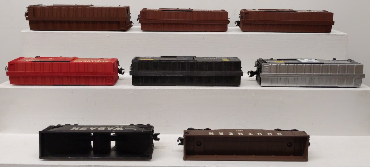 Lionel/K-Line O Assorted Freight Cars-Box Cars, Hopper, Gondola #9711/5823 [8] VG