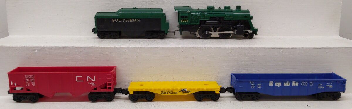 Lionel 6-1384 O Gauge Southern Express Steam Locomotive Freight Set EX/Box