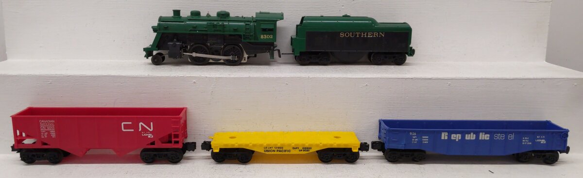 Lionel 6-1384 O Gauge Southern Express Steam Locomotive Freight Set EX/Box