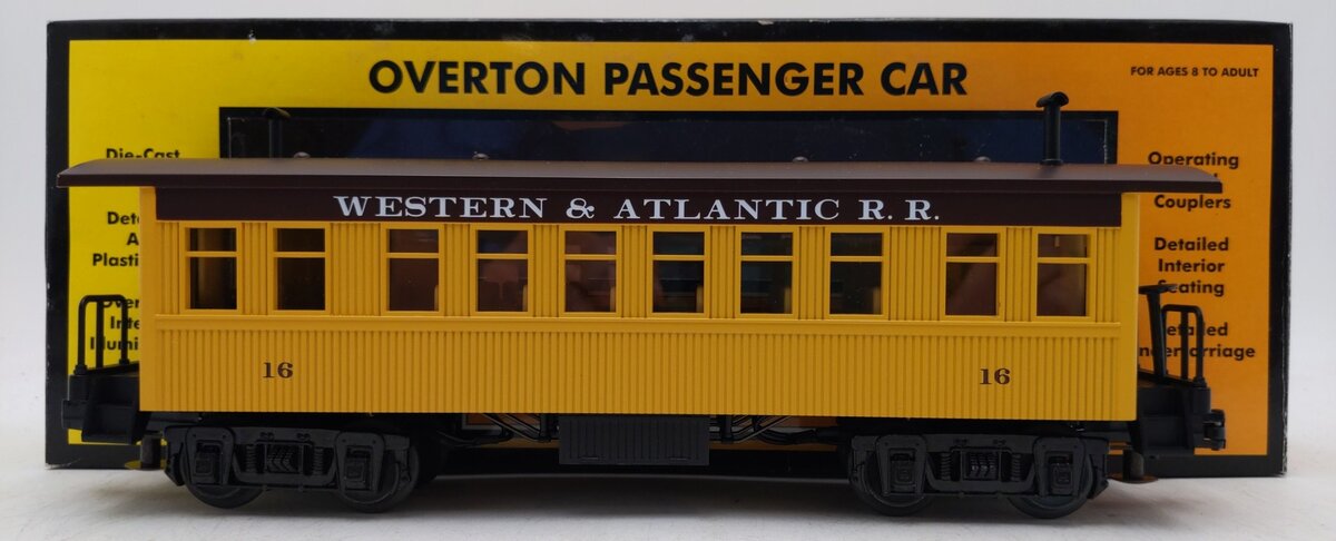 MTH 30-6400-3 O Gauge W.A.R.R. Overton Illuminated Coach LN/Box