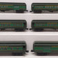 Williams 16101 O Gauge RDG "King Coal" 6-Car 60' Madison Passenger Car Set EX/Box