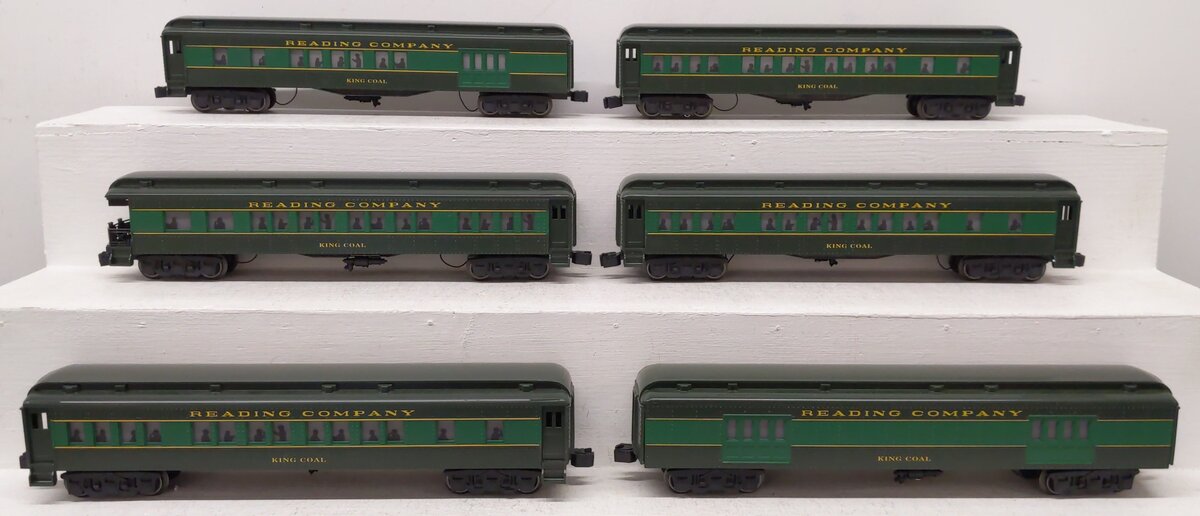 Williams 16101 O Gauge RDG "King Coal" 6-Car 60' Madison Passenger Car Set EX/Box