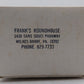 Frank's Roundhouse 8 O Gauge Pennsylvania Railroad Stock Car #128079 EX/Box
