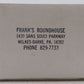 Frank's Roundhouse 23 O Gauge Southern Pacific Box Car #163116 EX/Box
