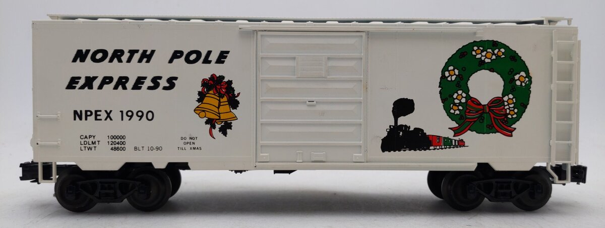 Weaver 2133 O Gauge North Pole Express Boxcar #1990 EX