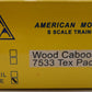 American Models 7533 S Gauge T&P Wood Caboose (Hi-Rail) EX/Box
