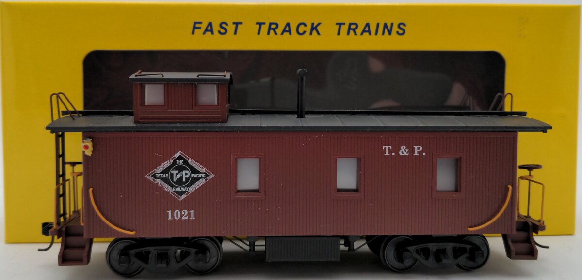 American Models 7533 S Gauge T&P Wood Caboose (Hi-Rail) EX/Box