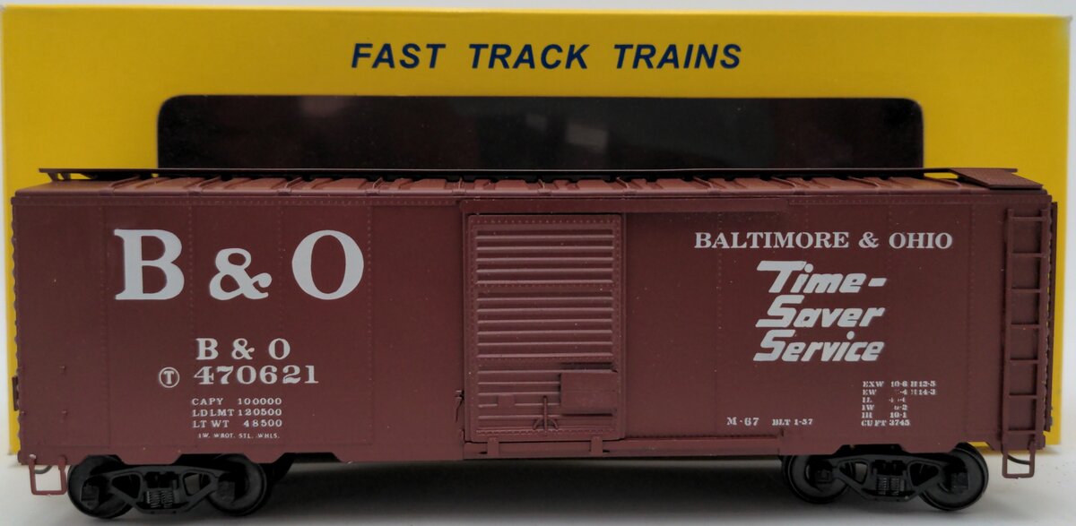 American Models 1102 S Scale Baltimore & Ohio 40' Boxcar #470621 EX/Box