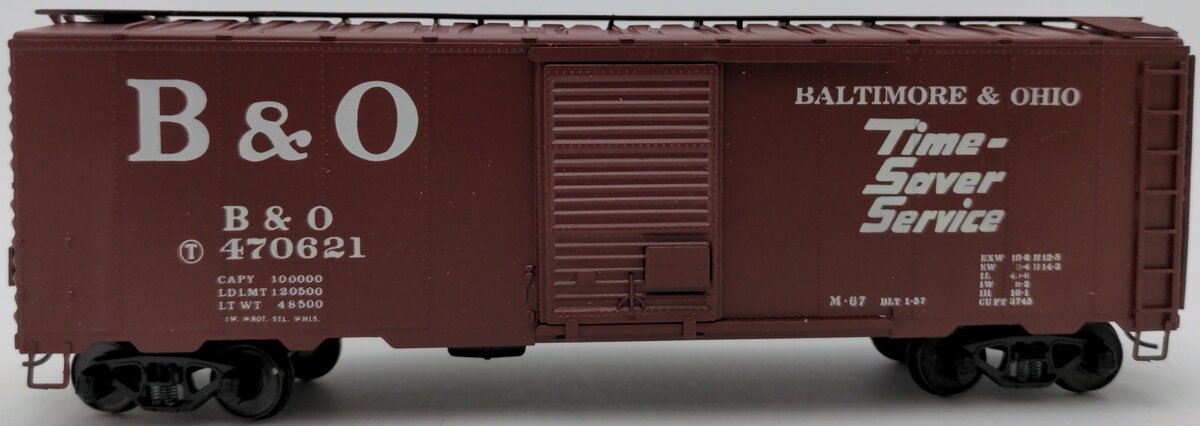 American Models 1102 S Scale Baltimore & Ohio 40' Boxcar #470621 EX/Box