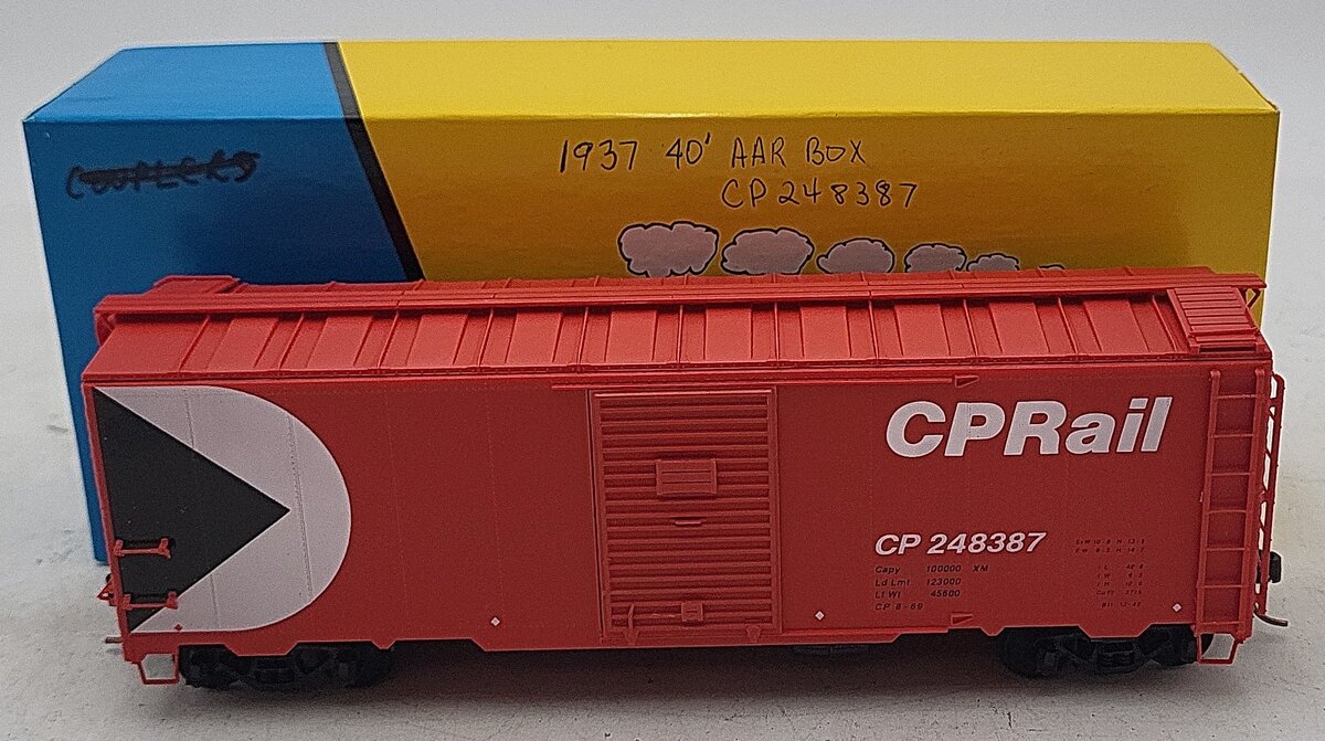 Pacific Rail 1937 AAR 40 Ft Central Pacific Boxcar #248387 Kit -Custom/Box