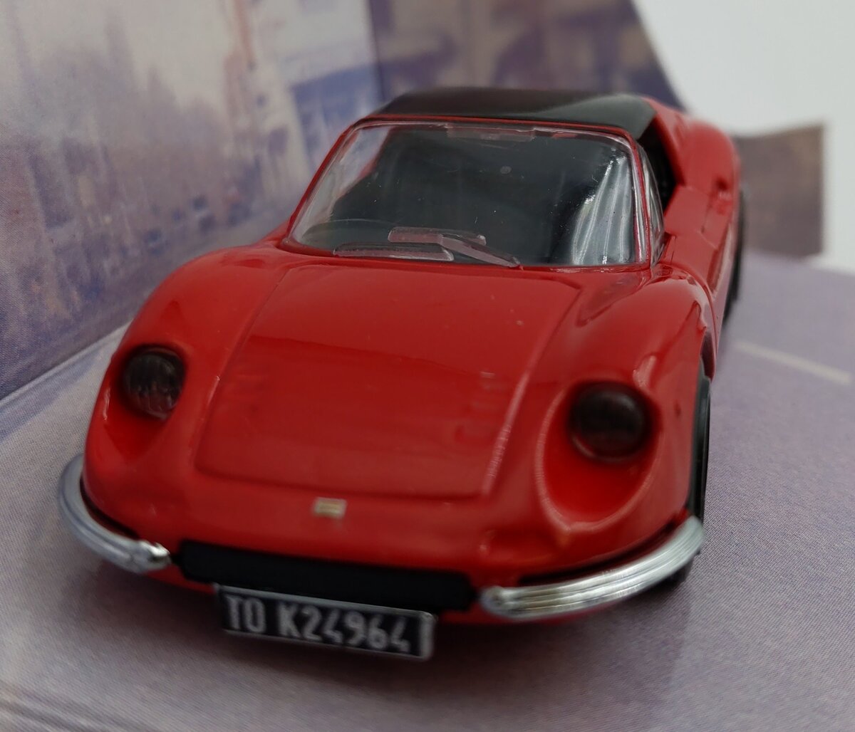 Matchbox DY-24 1:43 Red/Black Model 1973 Ferrari Dino 246 GTS Diecast NIB