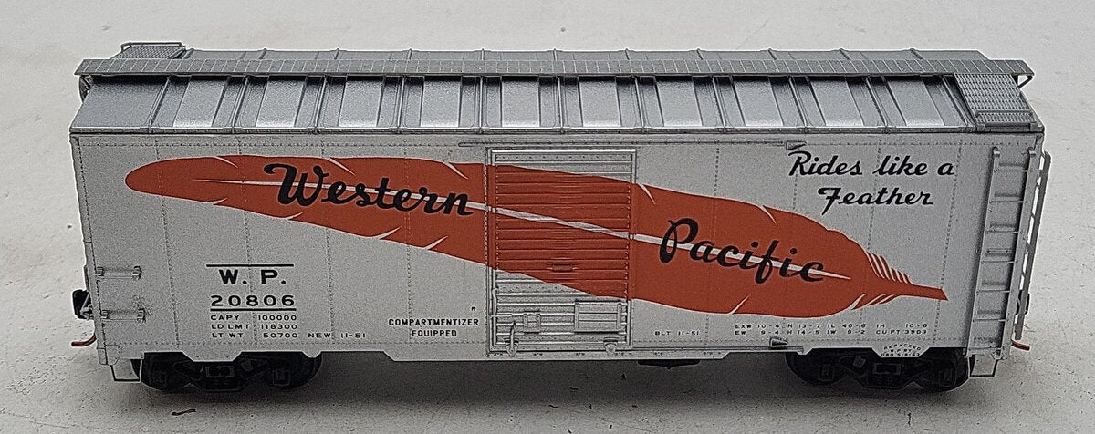 Pacific Rail S Scale Western Pacific 10"6 Boxcar 20806 VG/Box