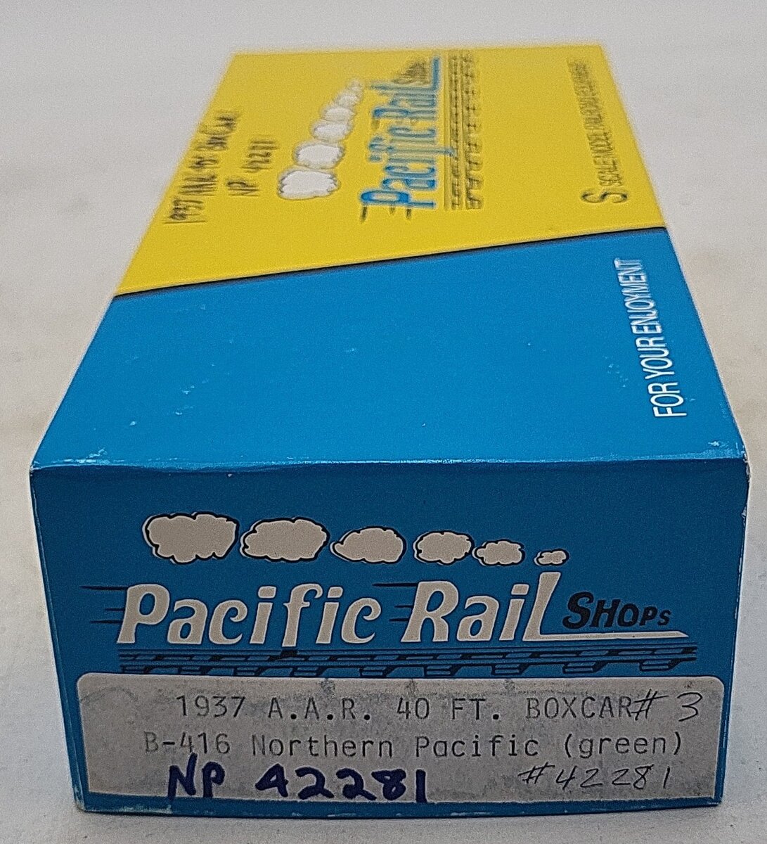 Pacific Rail 1937 S AAR 40 Ft Northern Pacific B-416 Boxcar #42281 Kit (Green) LN/Box