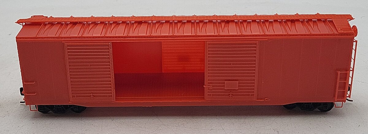 Pacific Rail S Scale Orange Undecorated Boxcar EX/Box