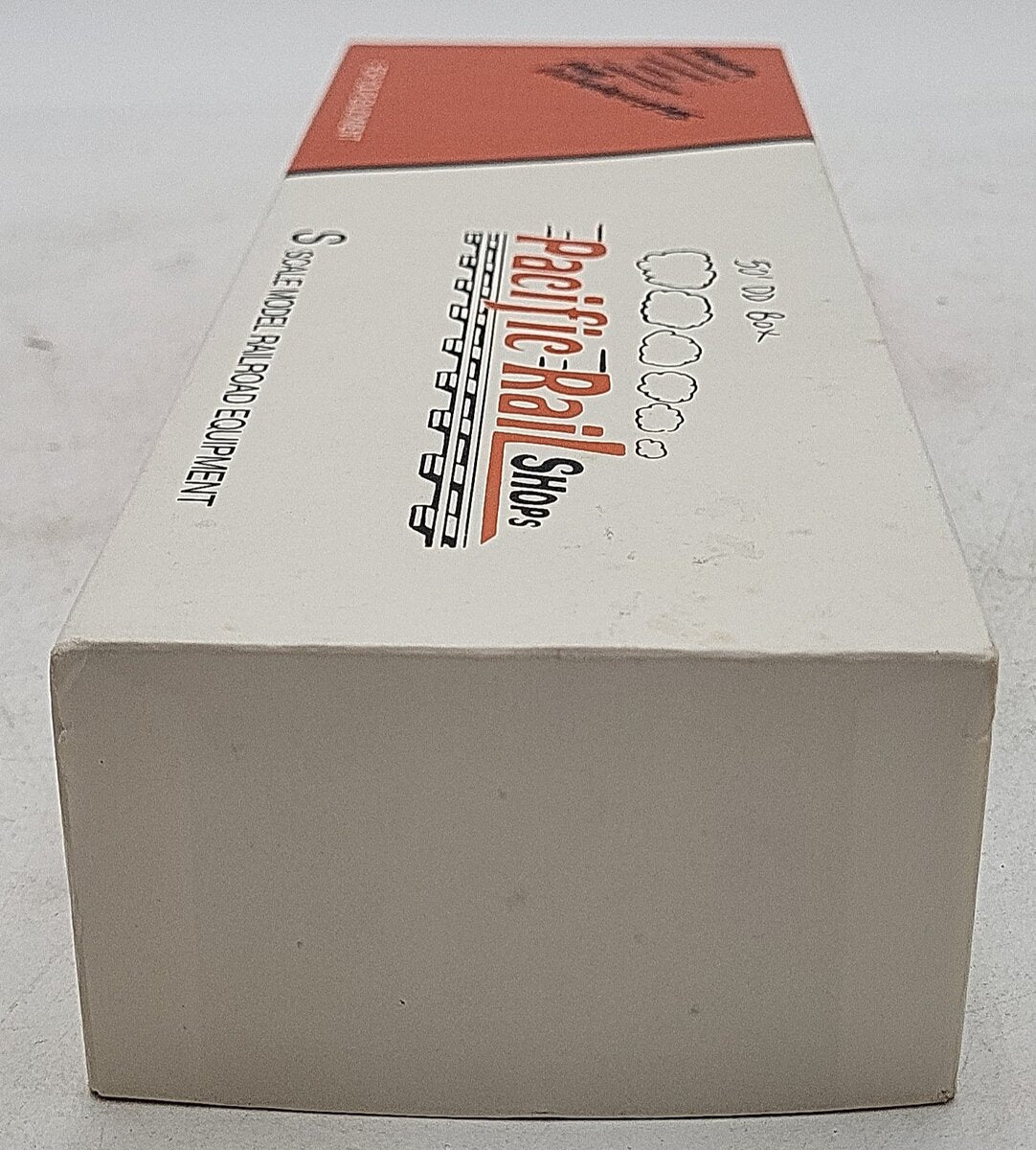 Pacific Rail S Scale Orange Undecorated Boxcar EX/Box