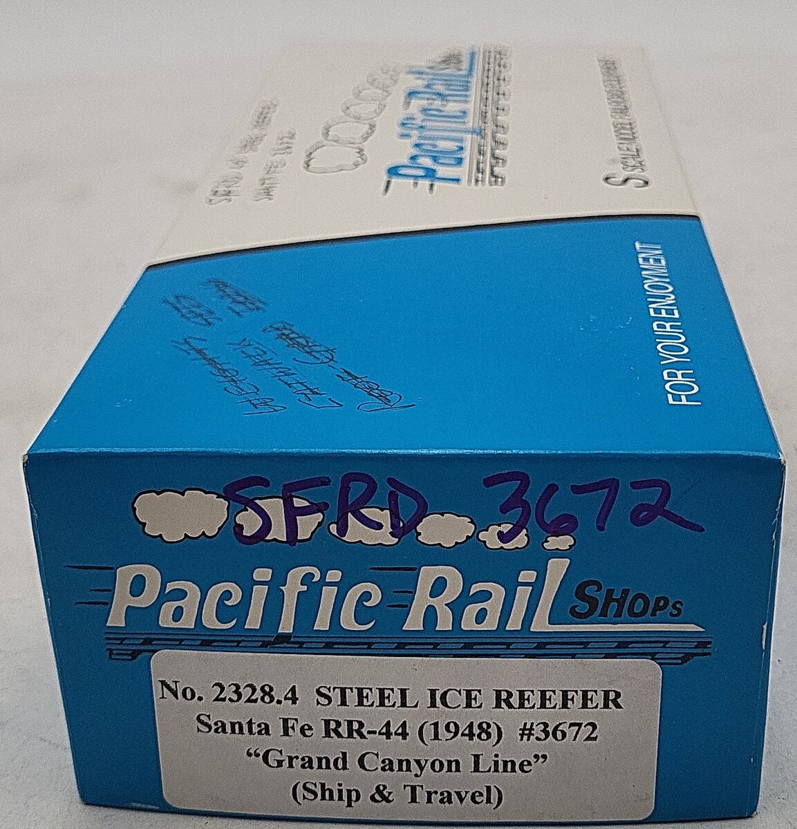 Pacific Rail 2328.4 S Scale Santa Fe "Grand Canyon Line" Steel Ice Reefer #3672 EX/Box