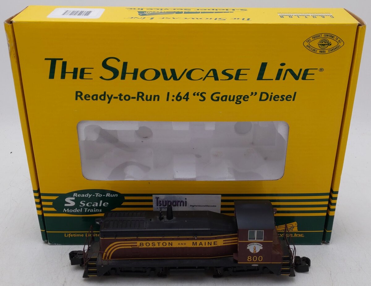 S-Helper 01542 S Gauge Boston & Maine Diesel Locomotive #800 EX/Box