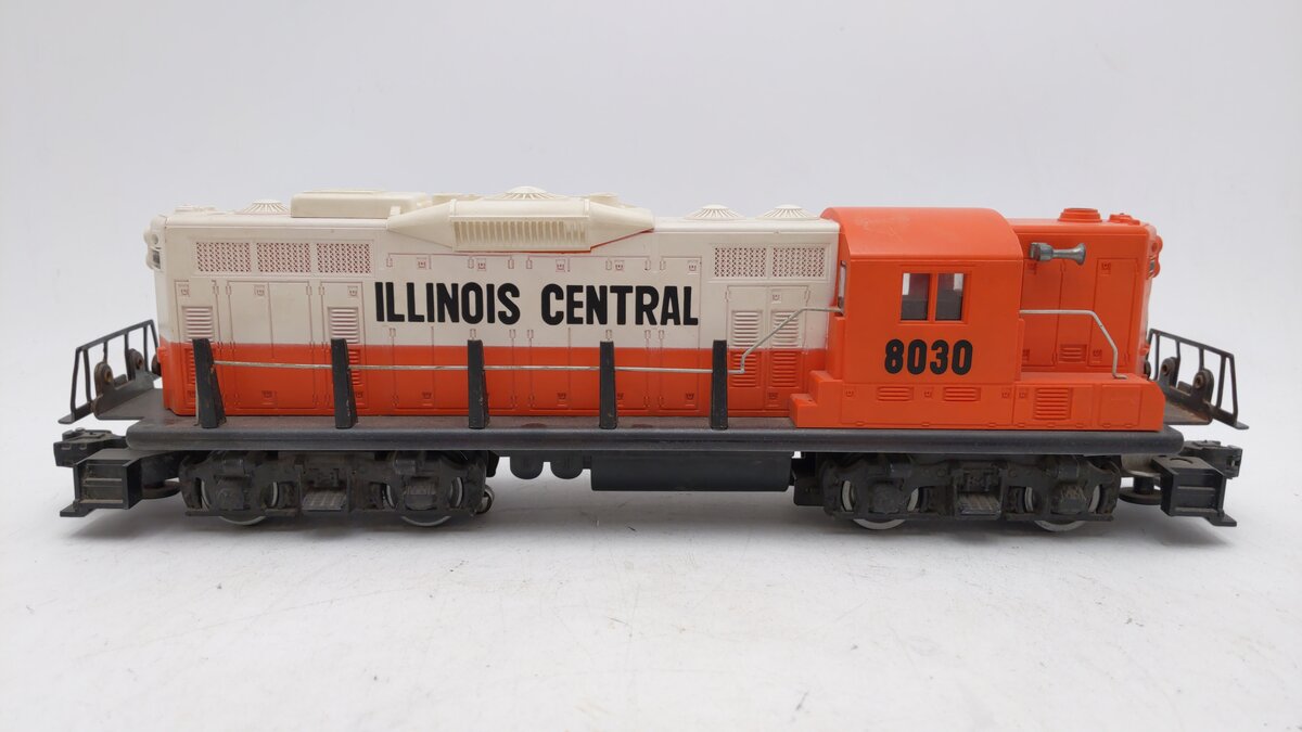 Lionel 6-8030 O Gauge Illinois Central GP-9 Diesel Locomotive #8030 VG/Box