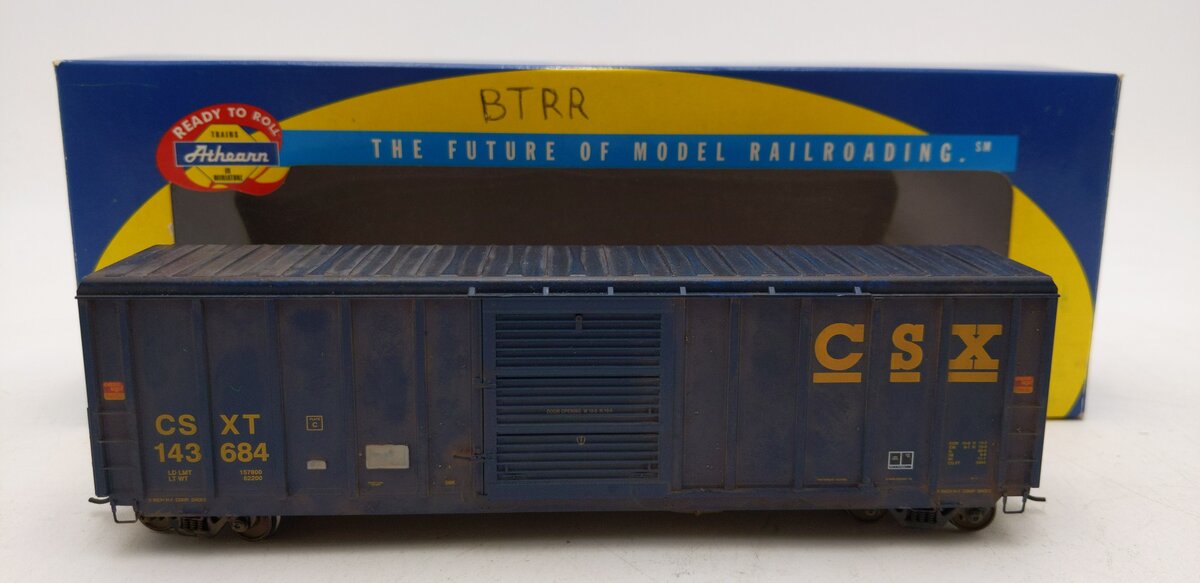 Athearn 7170 HO Scale CSX Transportation PS 5344 Boxcar #143684 weathered/Box