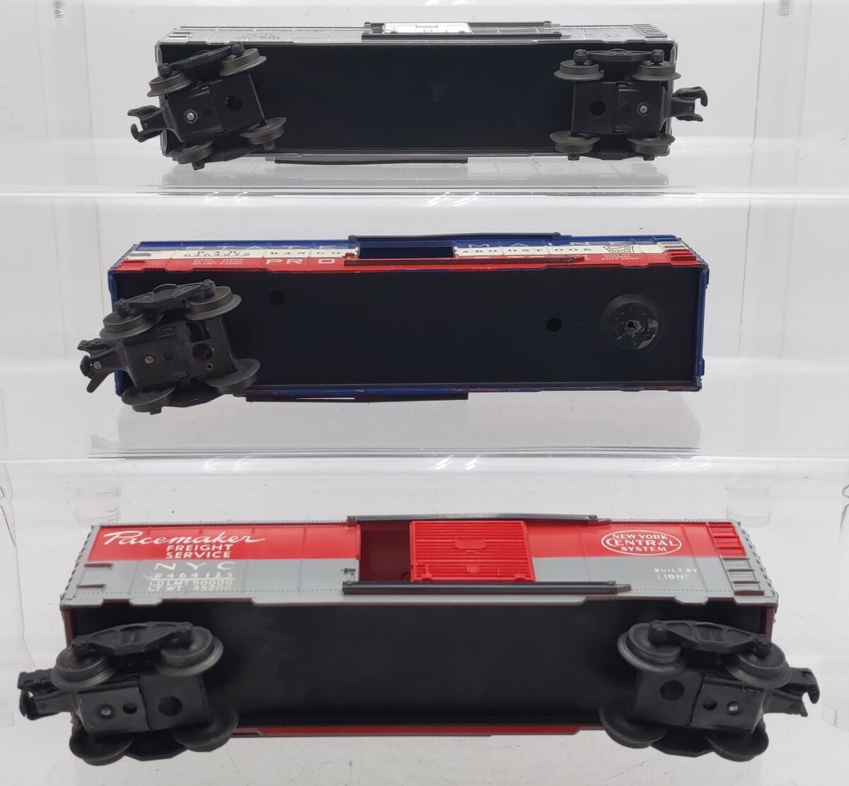 Lionel Vintage O Gauge Boxcars #6464,6464-275,6464-125 [3] VG