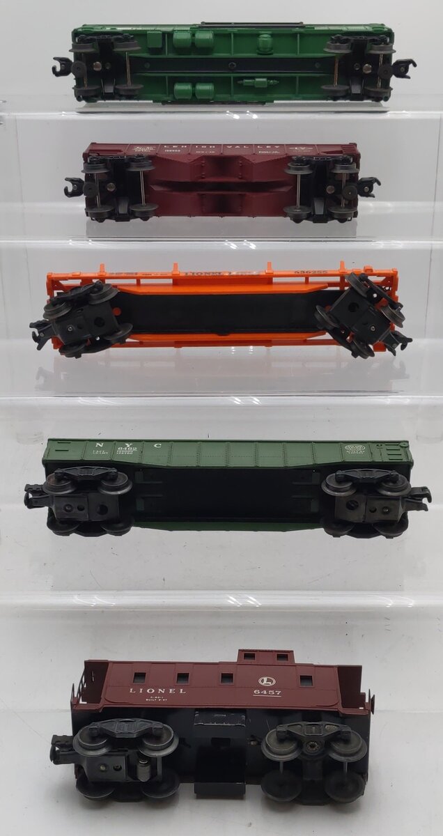 Lionel Vintage O Gauge Freight Cars #6572,6457,6462,25000,6362 [5] VG