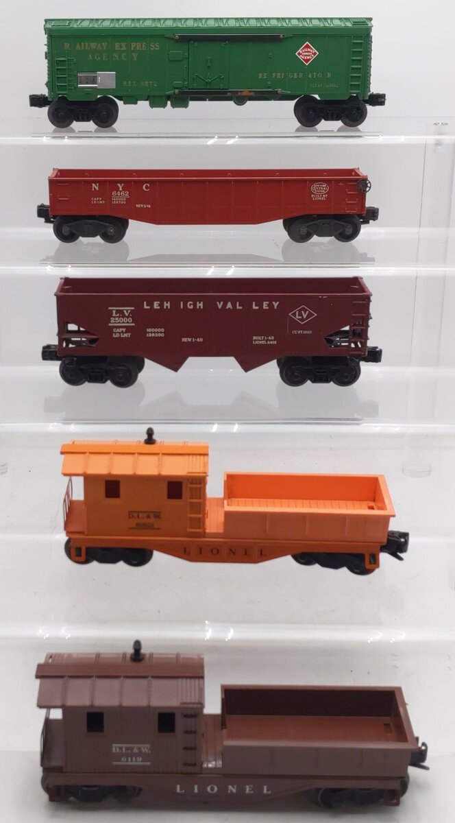 Lionel Vintage O Gauge Freight Cras #6572,6462,6119,25000,611925 [5] VG