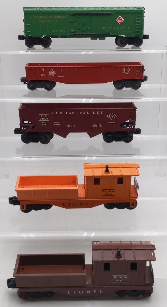 Lionel Vintage O Gauge Freight Cras #6572,6462,6119,25000,611925 [5] VG