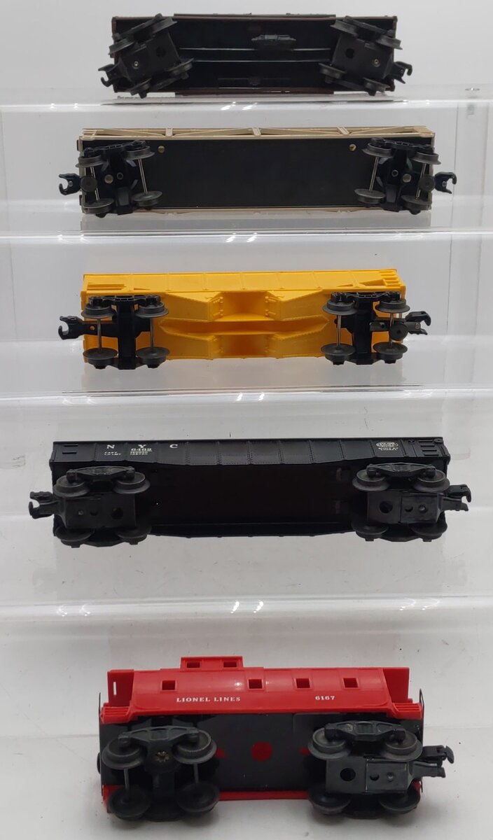 Lionel Vintage O Gauge Freight Cars #6462,6167,61100,6475 [5] VG