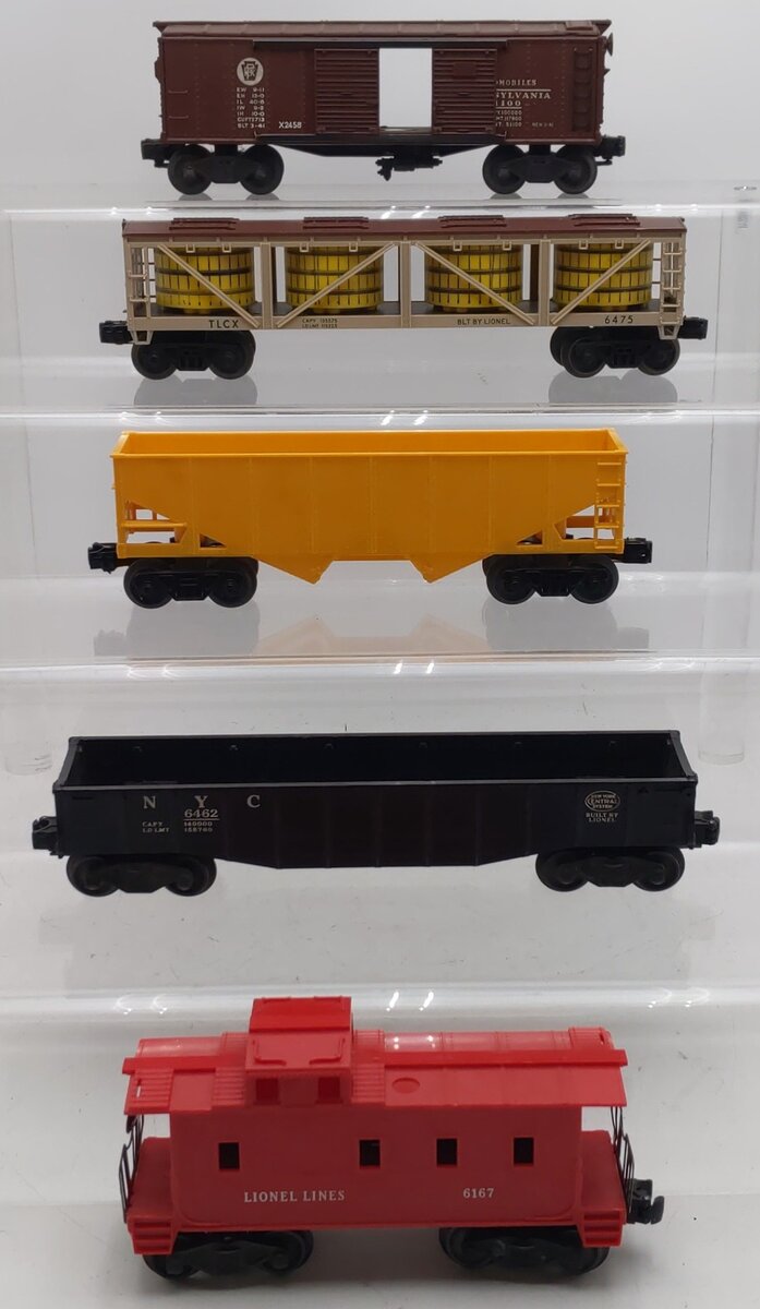 Lionel Vintage O Gauge Freight Cars #6462,6167,61100,6475 [5] VG