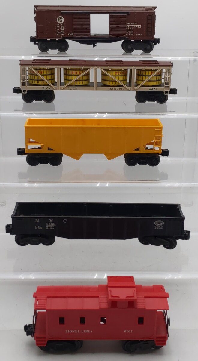 Lionel Vintage O Gauge Freight Cars #6462,6167,61100,6475 [5] VG