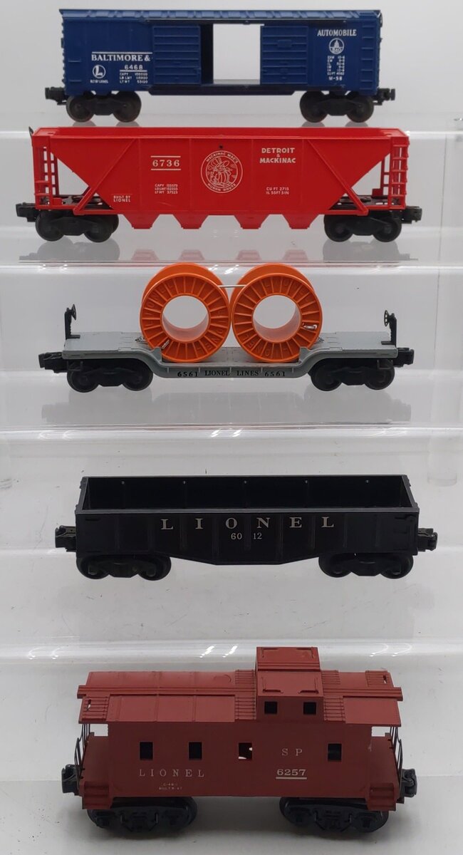 Lionel Vintage O Gauge Freight Cars #6257,6561,6736,6468,6012 [5] VG