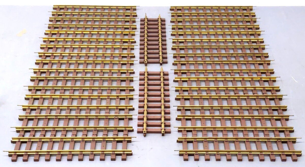 Lionel 8-82002 G Scale Brass Straight Track Sections [20] EX