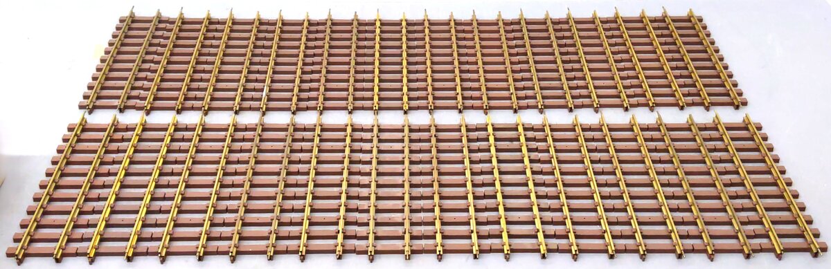 Lionel 8-82002 G Scale Brass Straight Track Sections [24] VG