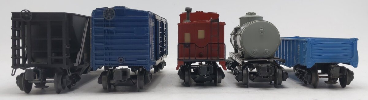 Lionel Vintage O Gauge Freight Cars [5]: #6035, 6257, 6636, 6468, & 6162 VG