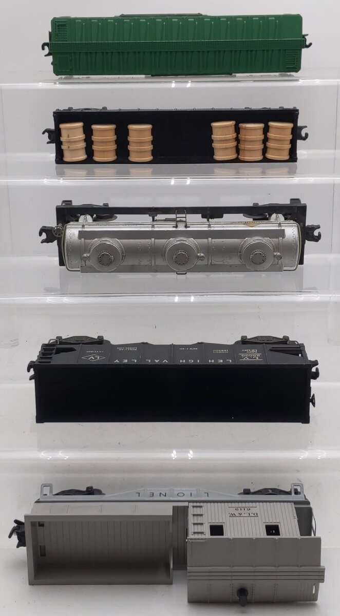 Lionel Vintage O Gauge Freight Cras #6572,25000,6415,6119,6462 [5] VG